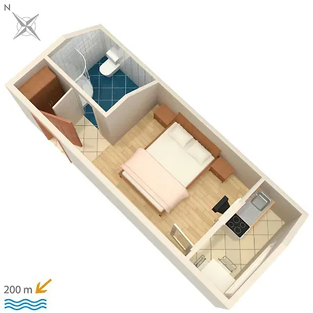 Studio 2613c Apartment Podaca